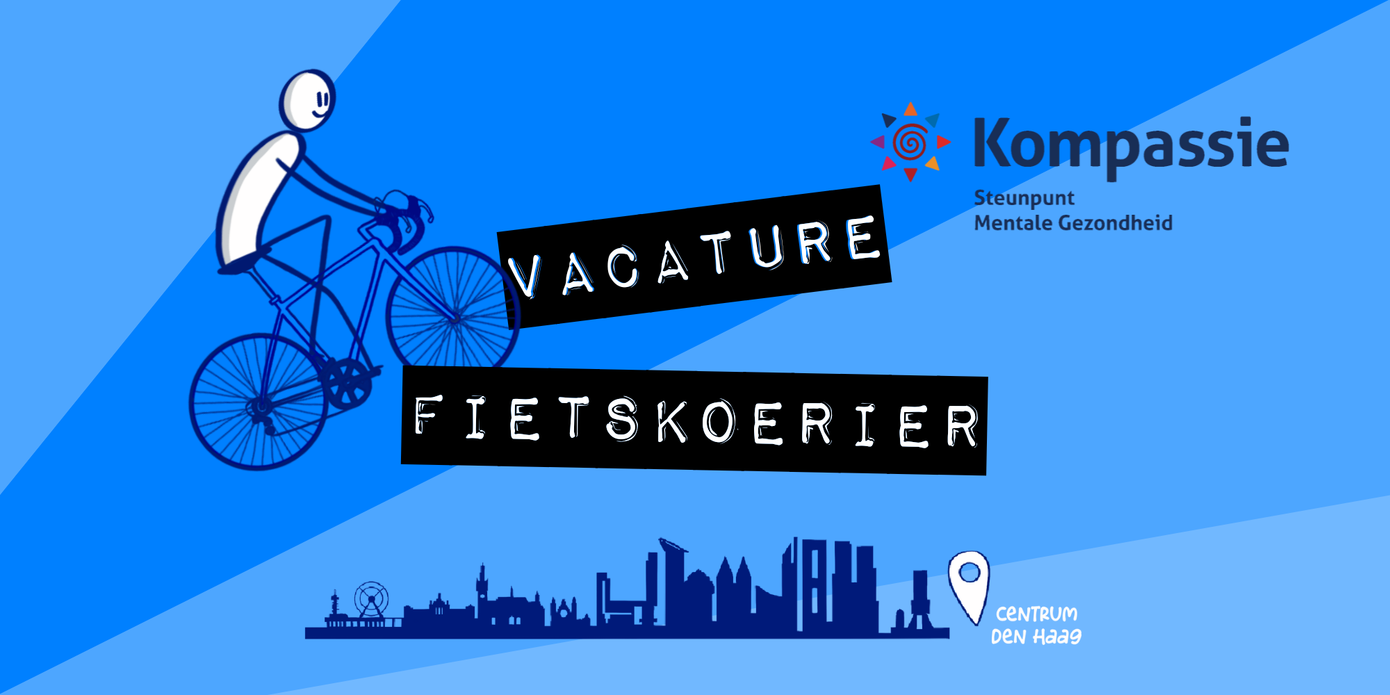 Vrijwilliger gezocht: Fietskoerier bij Kompassie